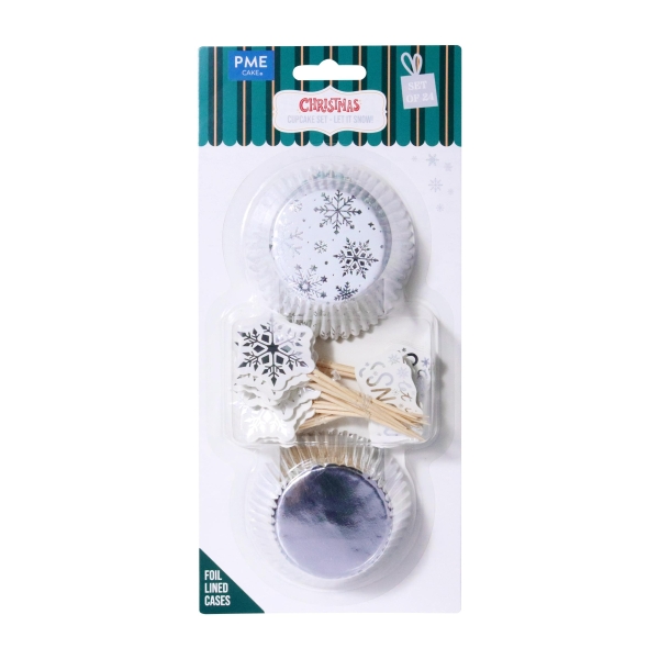 Cupcake & Topper Set of 24 - Let It Snow